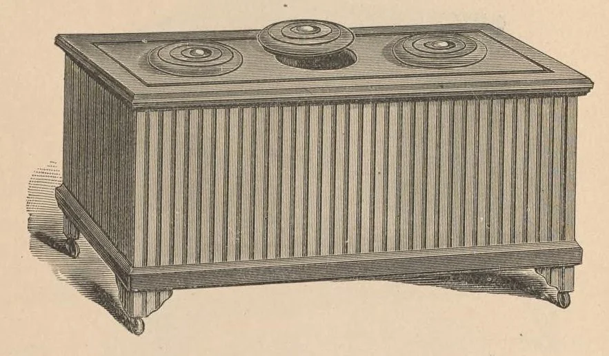 An illustration from L.H. Mace & Co. : annual catalogue of 1894: refrigerators, woodenware, childrens carriages, imported and domestic toys, 1894, leaf 23