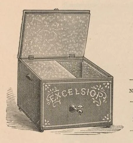 An illustration from L.H. Mace & Co. : annual catalogue of 1894: refrigerators, woodenware, childrens carriages, imported and domestic toys, 1894, leaf 6