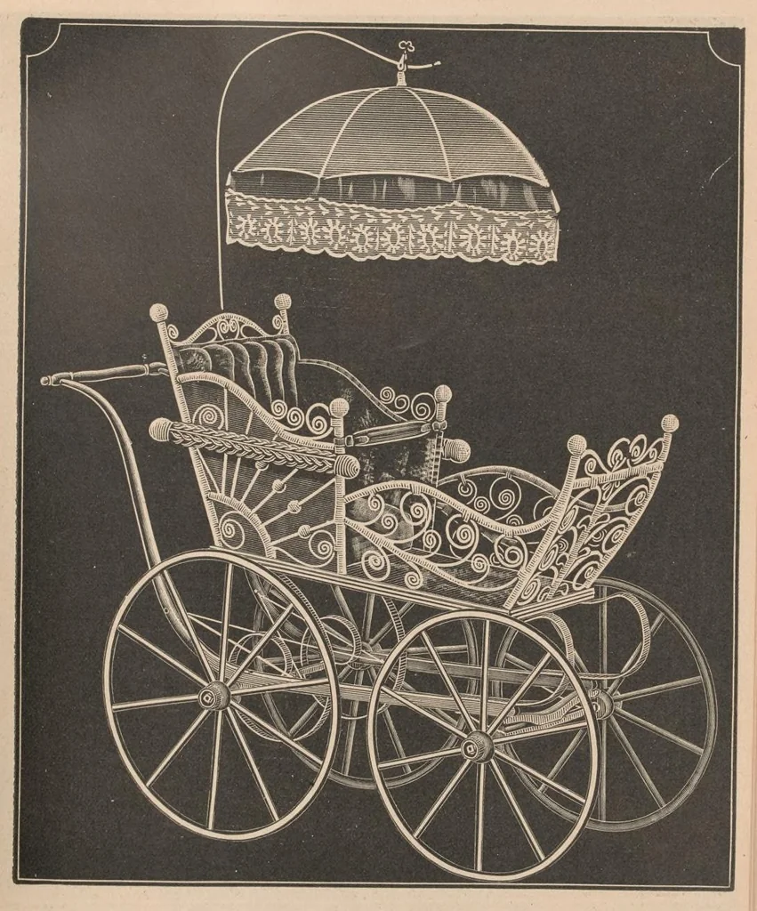 An illustration from L.H. Mace & Co. : annual catalogue of 1894: refrigerators, woodenware, childrens carriages, imported and domestic toys, 1894, leaf 68