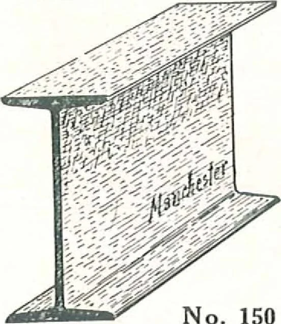 An illustration from Manchester Iron Works, architectural, structural, ornamental iron and steel., 1916, leaf 15