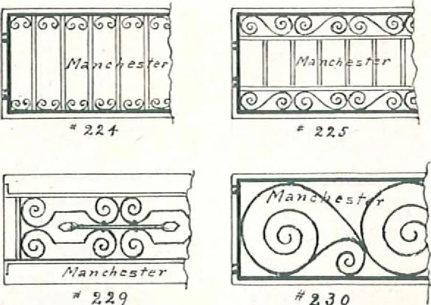 An illustration from Manchester Iron Works, architectural, structural, ornamental iron and steel., 1916, leaf 26