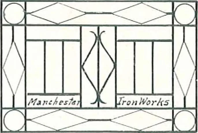 An illustration from Manchester Iron Works, architectural, structural, ornamental iron and steel., 1916, leaf 28