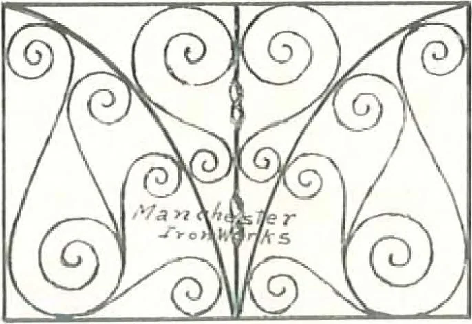 An illustration from Manchester Iron Works, architectural, structural, ornamental iron and steel., 1916, leaf 28