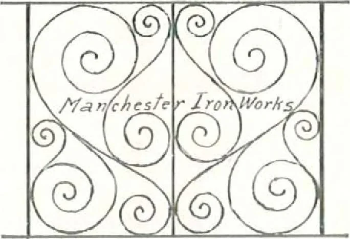 An illustration from Manchester Iron Works, architectural, structural, ornamental iron and steel., 1916, leaf 28