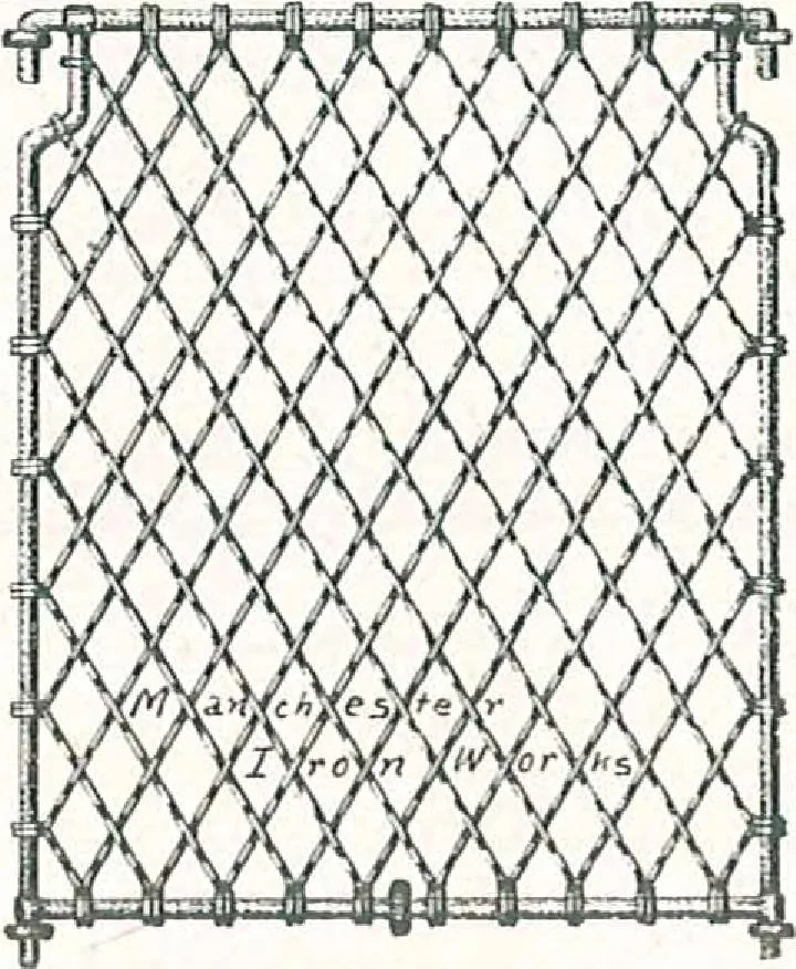 An illustration from Manchester Iron Works, architectural, structural, ornamental iron and steel., 1916, leaf 30