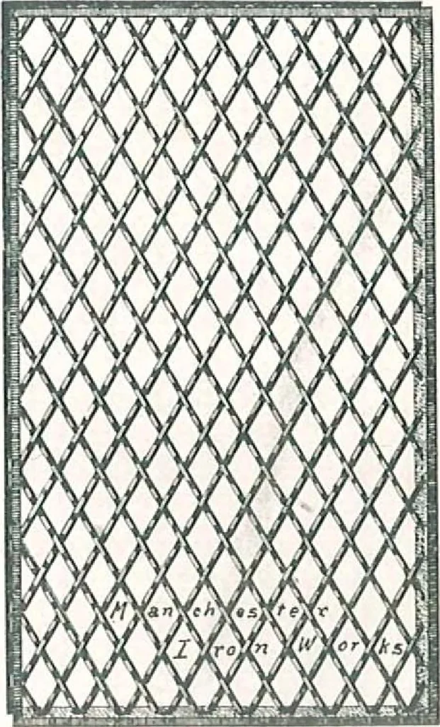An illustration from Manchester Iron Works, architectural, structural, ornamental iron and steel., 1916, leaf 30