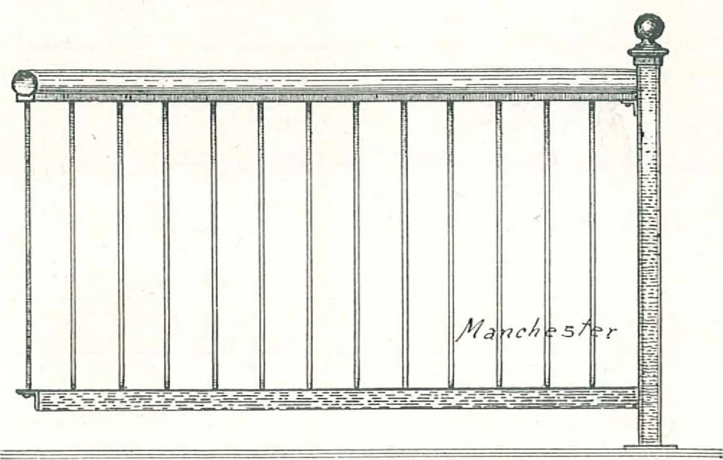 An illustration from Manchester Iron Works, architectural, structural, ornamental iron and steel., 1916, leaf 31