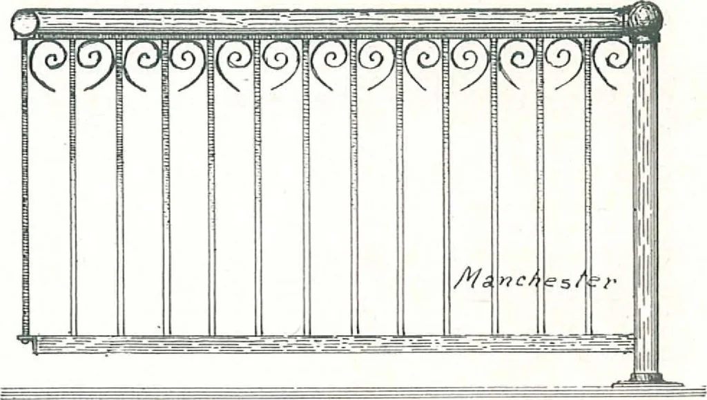 An illustration from Manchester Iron Works, architectural, structural, ornamental iron and steel., 1916, leaf 31