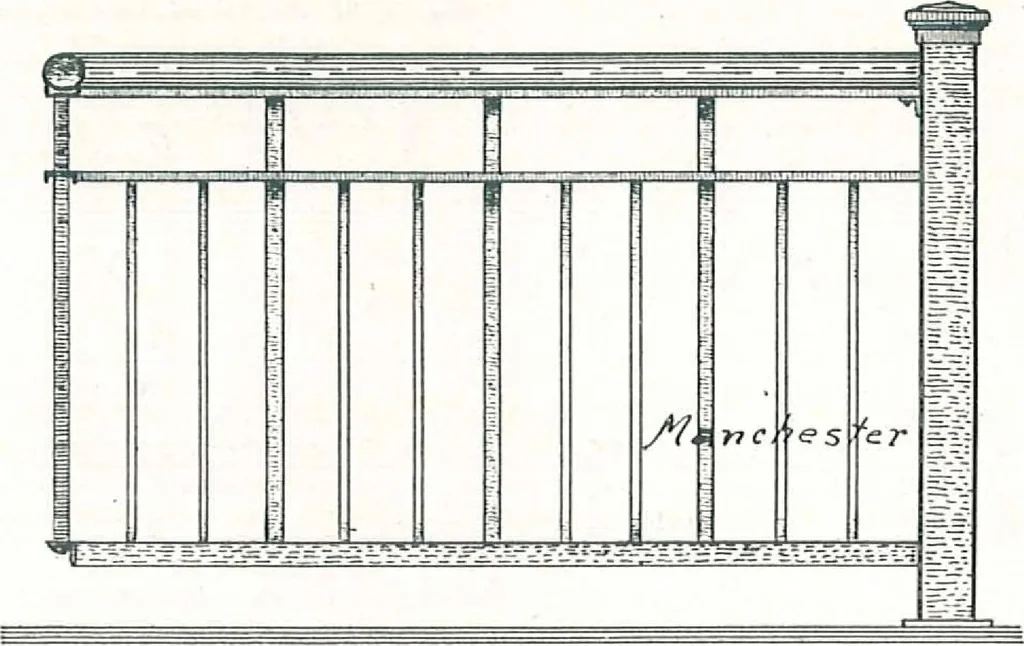 An illustration from Manchester Iron Works, architectural, structural, ornamental iron and steel., 1916, leaf 32