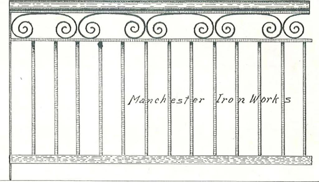 An illustration from Manchester Iron Works, architectural, structural, ornamental iron and steel., 1916, leaf 33