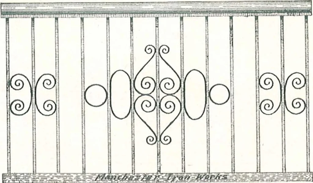An illustration from Manchester Iron Works, architectural, structural, ornamental iron and steel., 1916, leaf 34