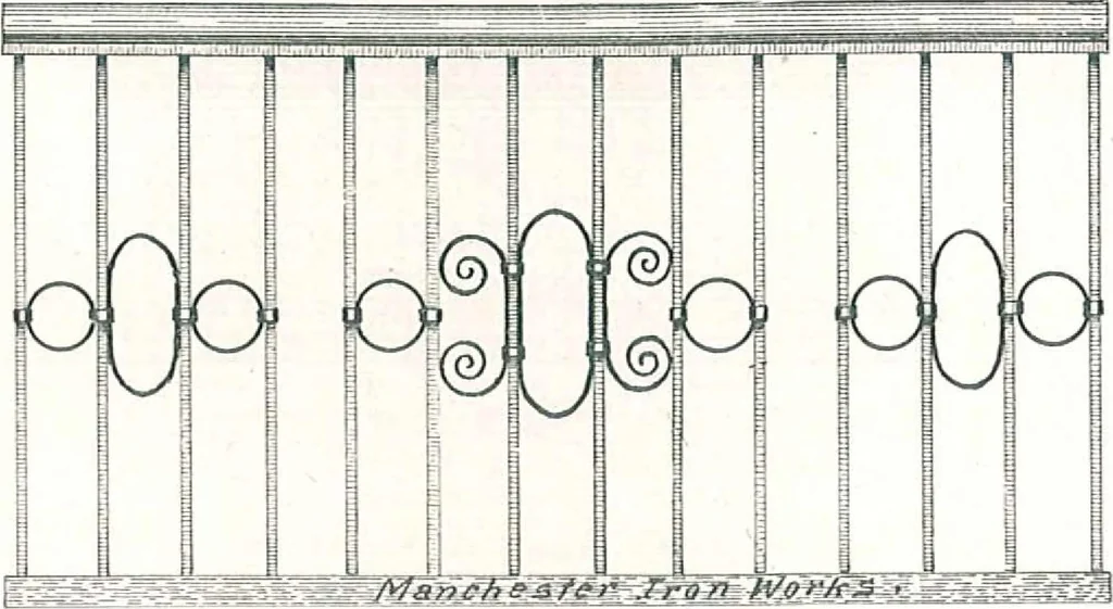 An illustration from Manchester Iron Works, architectural, structural, ornamental iron and steel., 1916, leaf 35