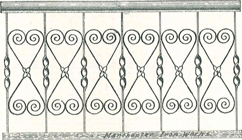 An illustration from Manchester Iron Works, architectural, structural, ornamental iron and steel., 1916, leaf 36