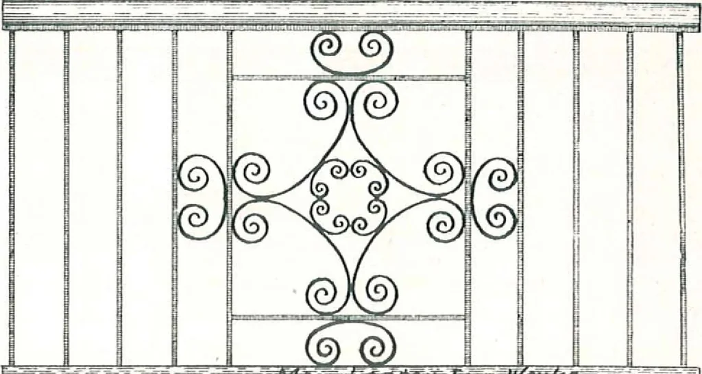 An illustration from Manchester Iron Works, architectural, structural, ornamental iron and steel., 1916, leaf 37