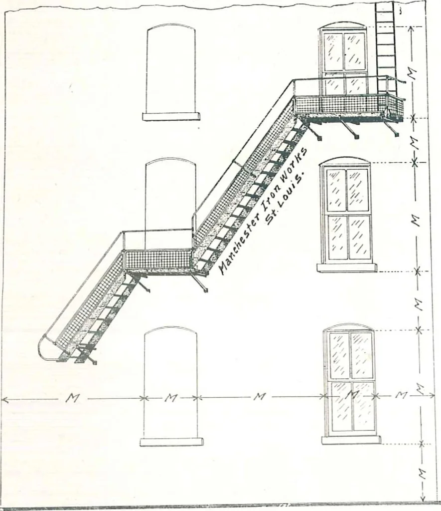 An illustration from Manchester Iron Works, architectural, structural, ornamental iron and steel., 1916, leaf 45
