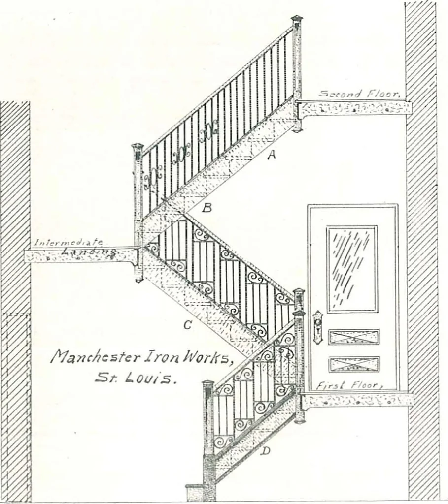 An illustration from Manchester Iron Works, architectural, structural, ornamental iron and steel., 1916, leaf 47