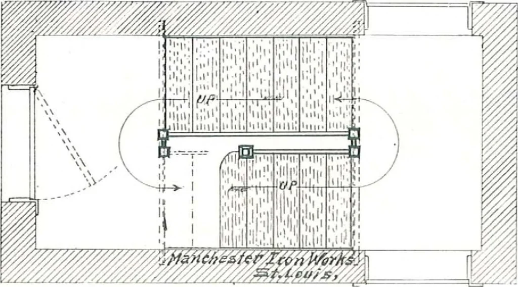 An illustration from Manchester Iron Works, architectural, structural, ornamental iron and steel., 1916, leaf 47