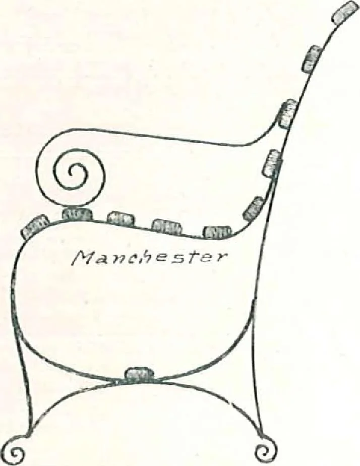 An illustration from Manchester Iron Works, architectural, structural, ornamental iron and steel., 1916, leaf 55