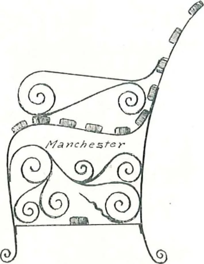 An illustration from Manchester Iron Works, architectural, structural, ornamental iron and steel., 1916, leaf 55