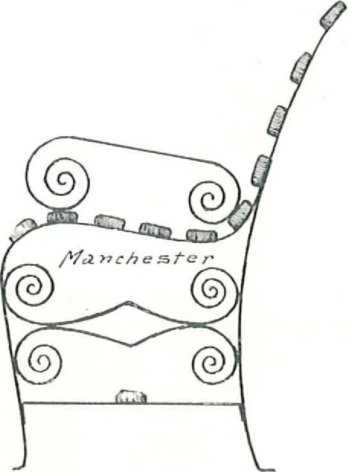 An illustration from Manchester Iron Works, architectural, structural, ornamental iron and steel., 1916, leaf 55