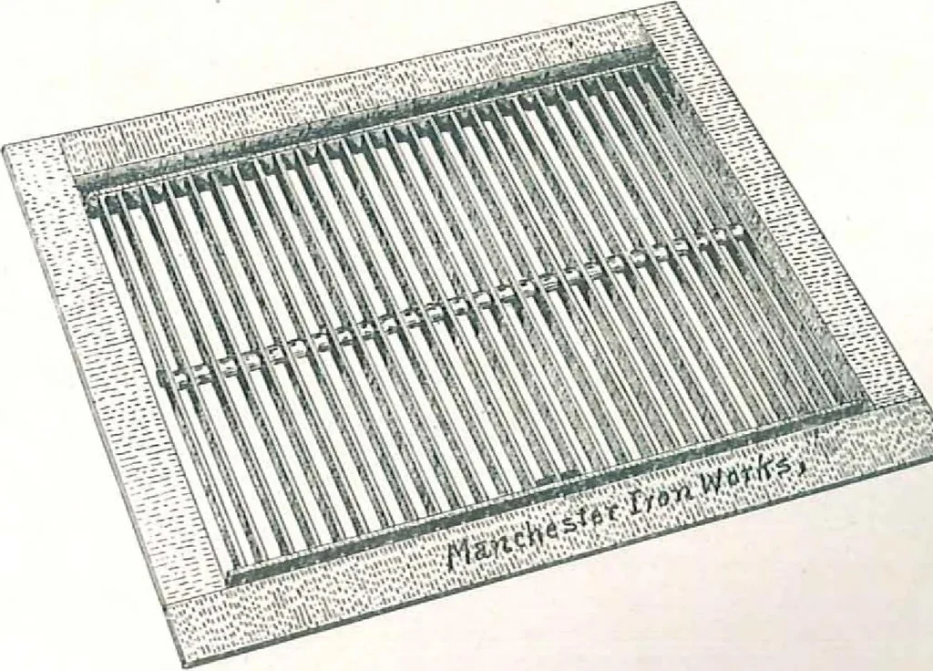 An illustration from Manchester Iron Works, architectural, structural, ornamental iron and steel., 1916, leaf 8