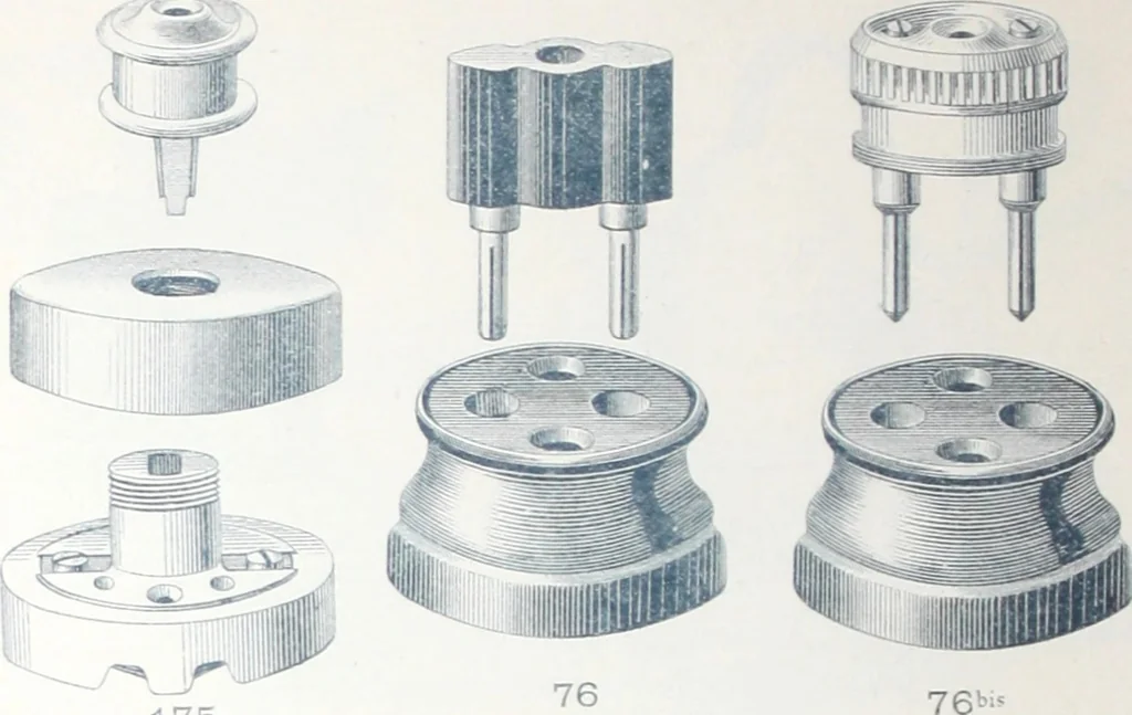 An illustration from Manufacture de lampes A incandescence & d'appareillage general pour l'electricite La Frana§aise., 1900, leaf 13
