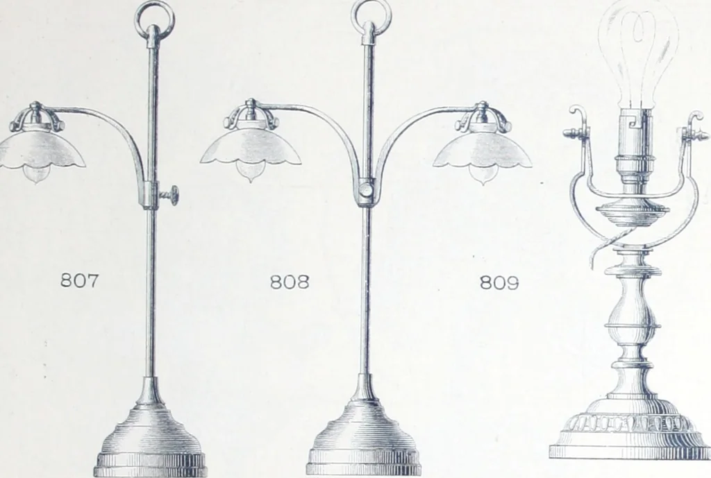 An illustration from Manufacture de lampes A incandescence & d'appareillage general pour l'electricite La Frana§aise., 1900, leaf 26