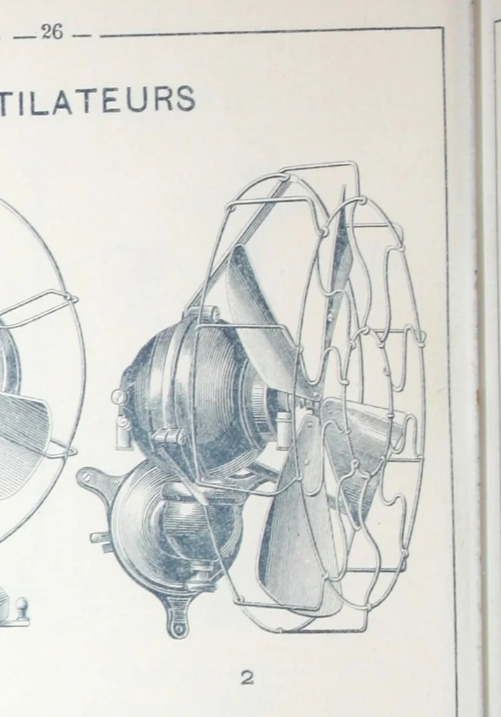 An illustration from Manufacture de lampes A incandescence & d'appareillage general pour l'electricite La Frana§aise., 1900, leaf 27