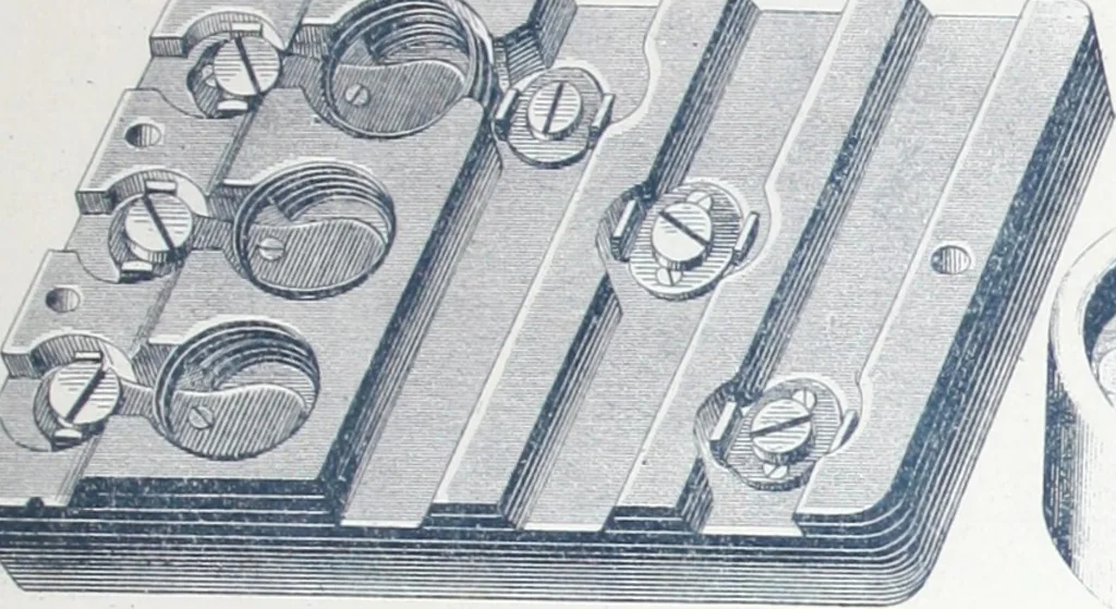 An illustration from Manufacture de lampes A incandescence & d'appareillage general pour l'electricite La Frana§aise., 1900, leaf 8