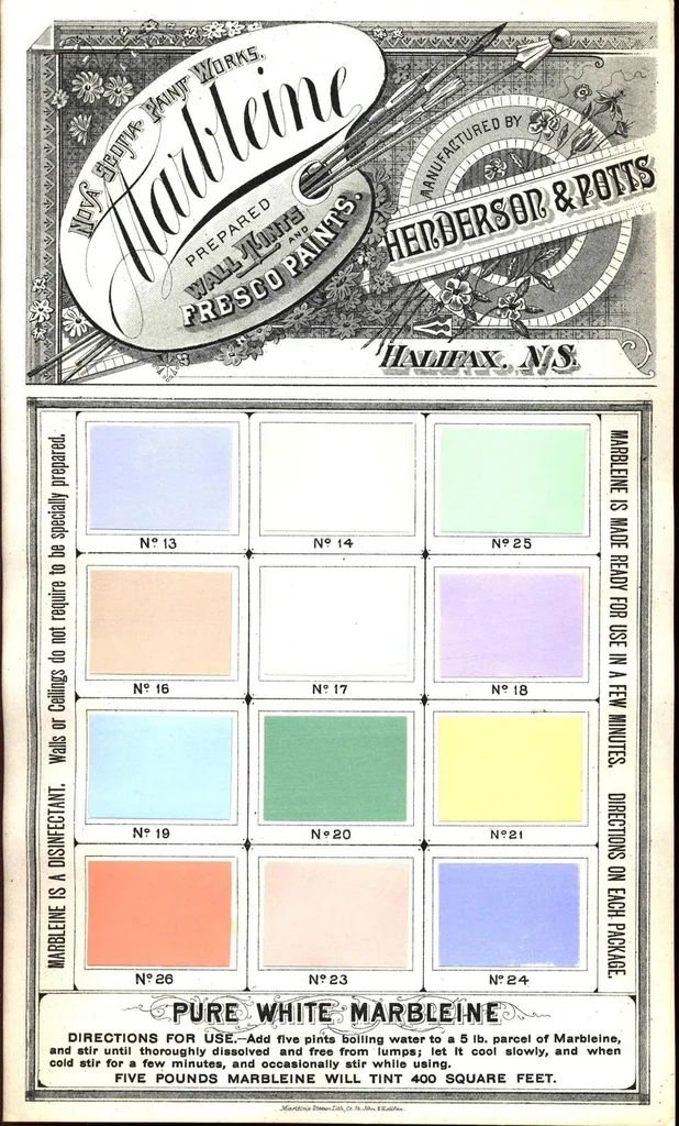 An illustration from Marbleine prepared wall tints and fresco paints., 1890, leaf 0