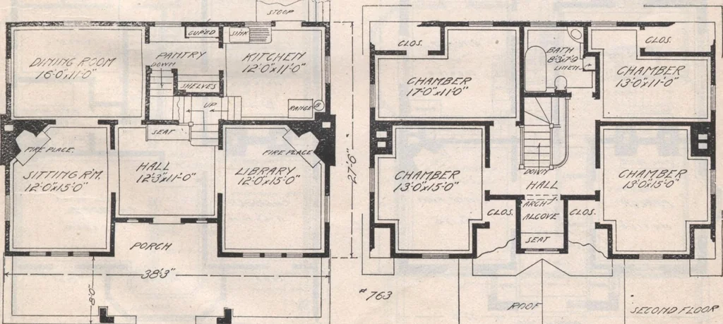 An illustration from Attractive homes, 1912, leaf 10