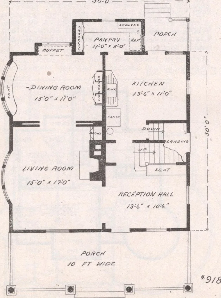 An illustration from Attractive homes, 1912, leaf 101