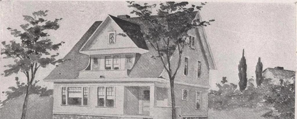 An illustration from Attractive homes, 1912, leaf 102