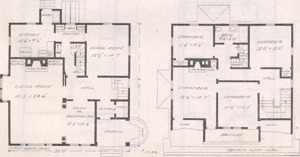 An illustration from Attractive homes, 1912, leaf 102