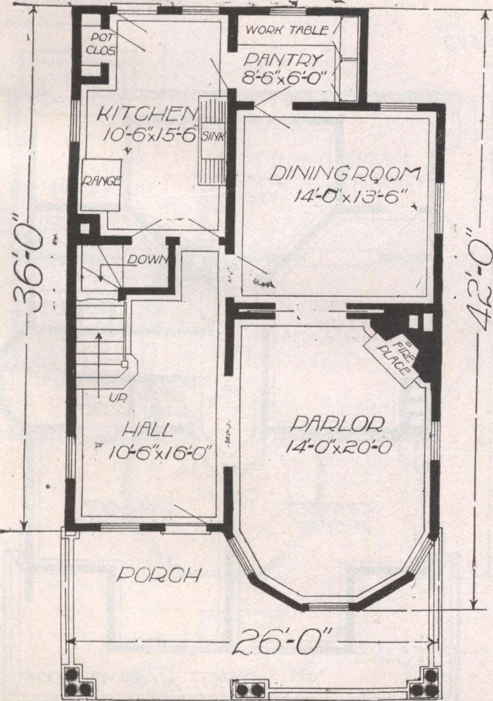 An illustration from Attractive homes, 1912, leaf 104