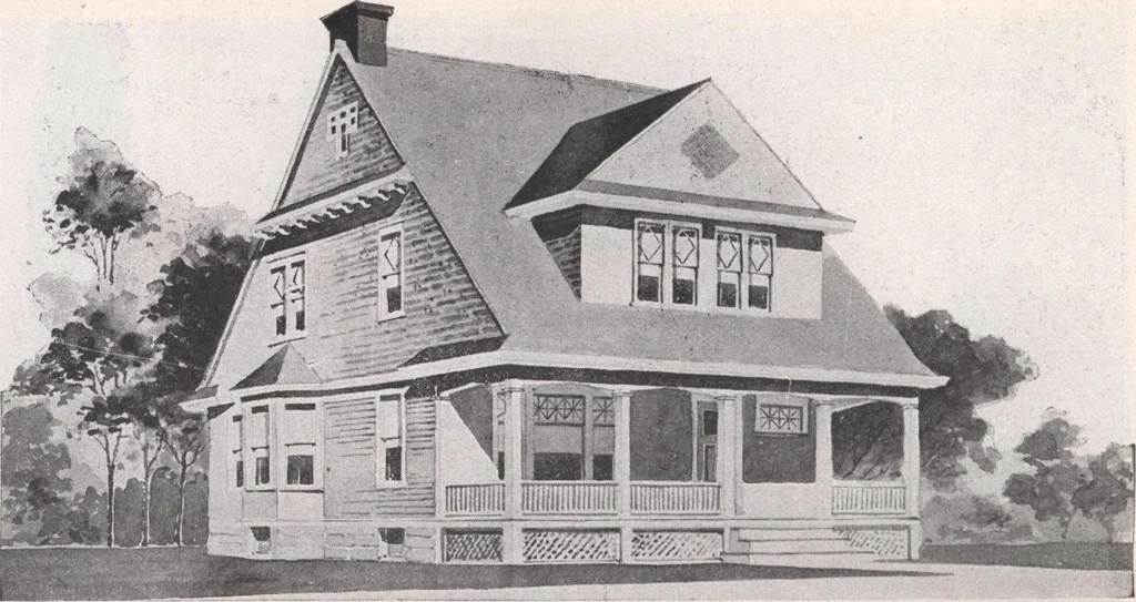 An illustration from Attractive homes, 1912, leaf 105
