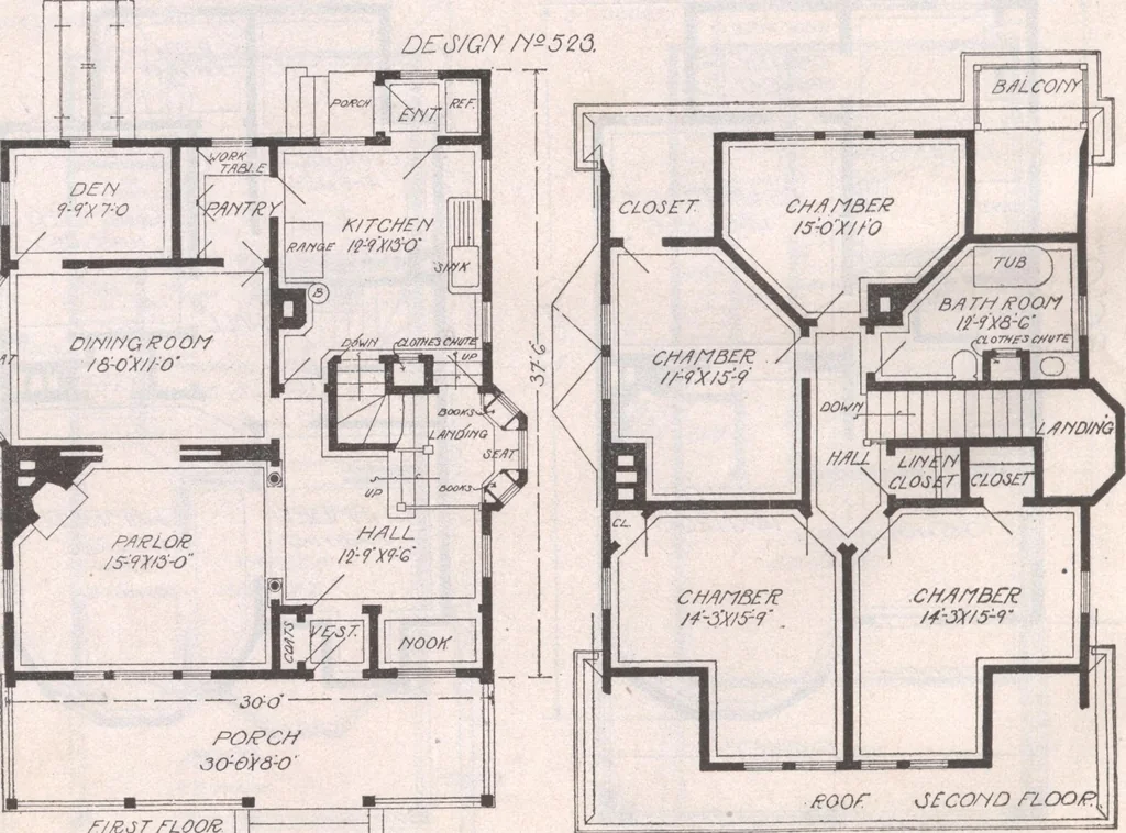 An illustration from Attractive homes, 1912, leaf 105