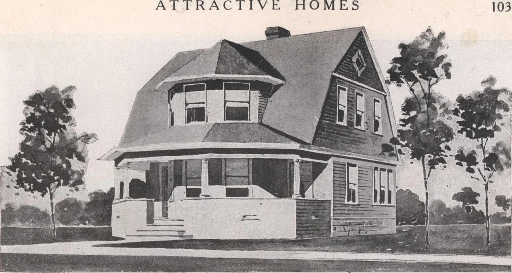 An illustration from Attractive homes, 1912, leaf 106