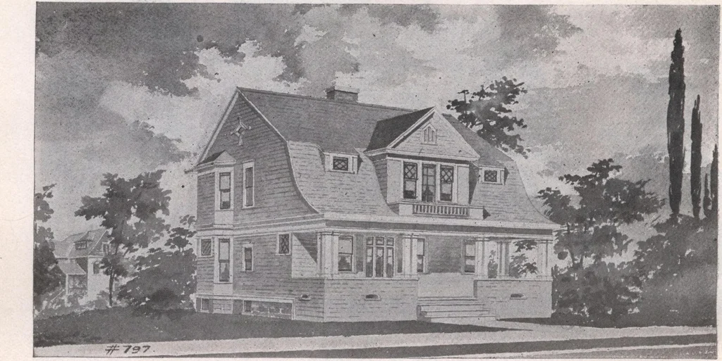 An illustration from Attractive homes, 1912, leaf 107
