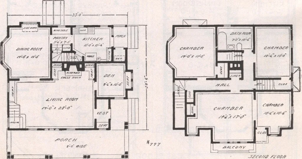 An illustration from Attractive homes, 1912, leaf 107