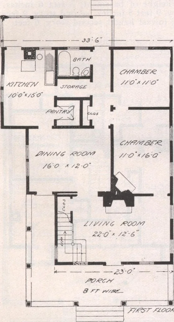 An illustration from Attractive homes, 1912, leaf 108