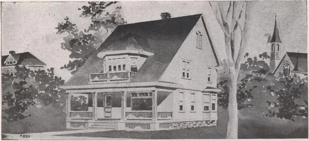 An illustration from Attractive homes, 1912, leaf 110