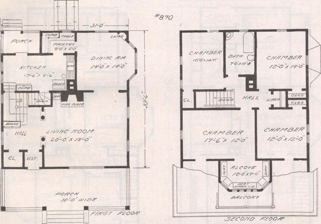 An illustration from Attractive homes, 1912, leaf 110