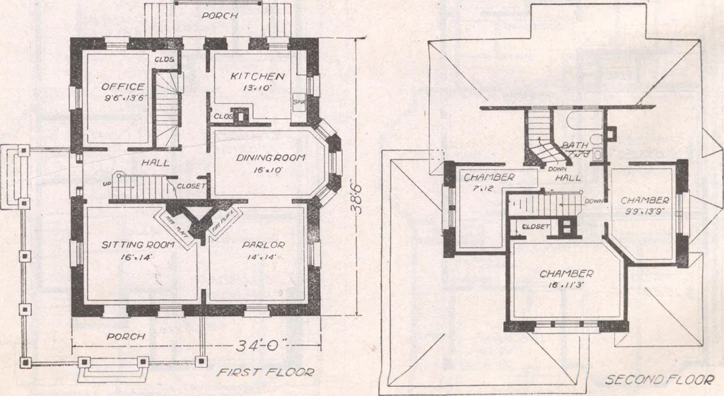 An illustration from Attractive homes, 1912, leaf 113