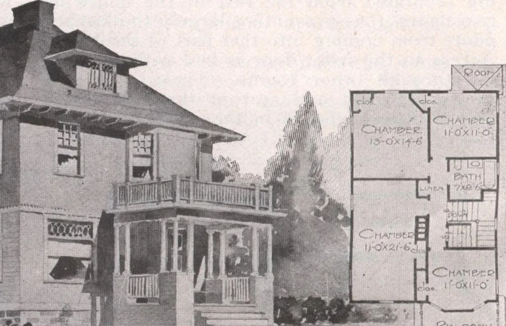 An illustration from Attractive homes, 1912, leaf 115