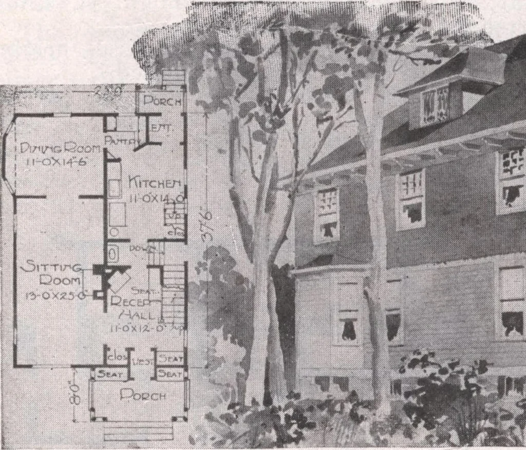 An illustration from Attractive homes, 1912, leaf 115
