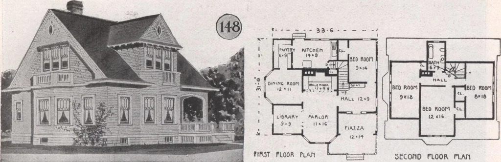 An illustration from Attractive homes, 1912, leaf 116