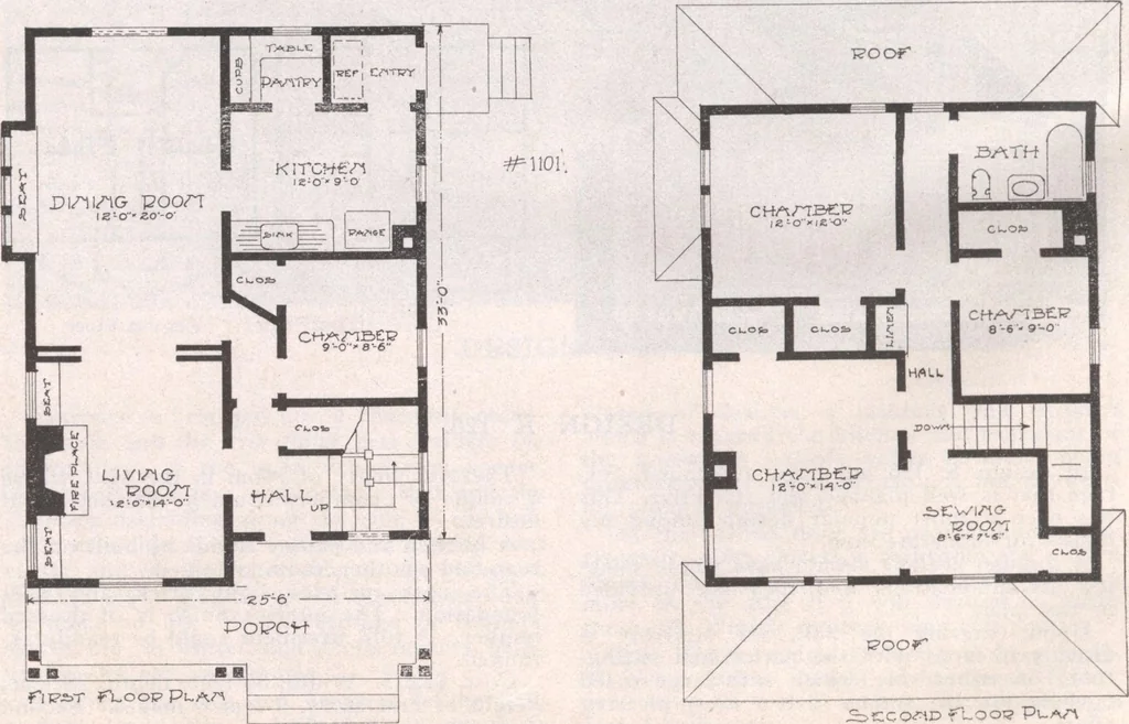 An illustration from Attractive homes, 1912, leaf 117