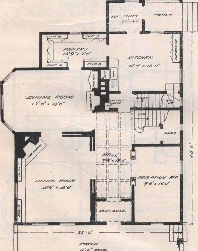 An illustration from Attractive homes, 1912, leaf 12