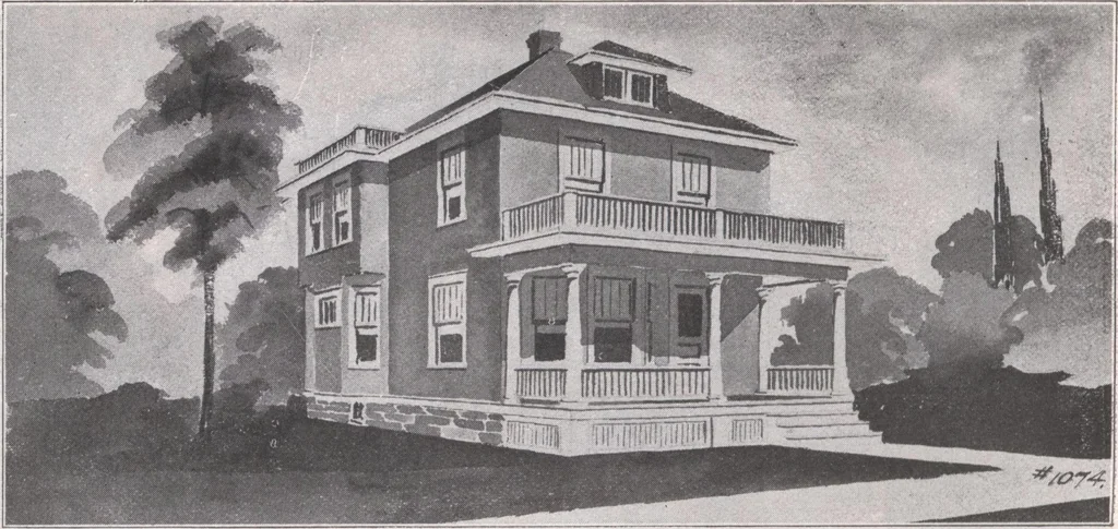 An illustration from Attractive homes, 1912, leaf 121